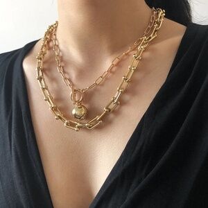 U Link Ball Lock Necklace